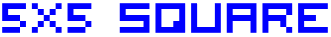 5x5 Square Font