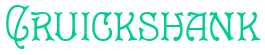 Cruickshank Font
