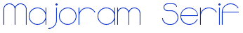 Majoram Serif Font