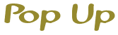 Pop Up Font