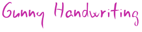Gunny Handwriting Font