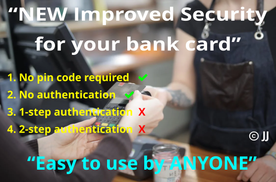 Easy to use bankcard