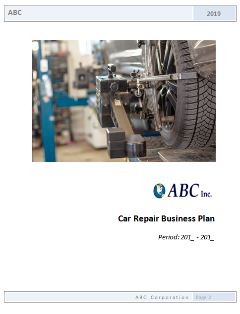 automotive repair business plan