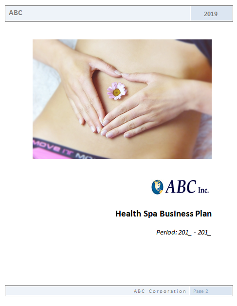 health spa business plan