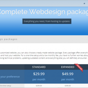 web design packages