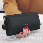 PU leather Long Multi-functional Wallet Clutch Purse
