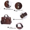 Genuine Leather 15.6″ Briefcase Bag For Men